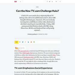 Can the New TV.com Challenge Hulu? - ReadWriteWeb