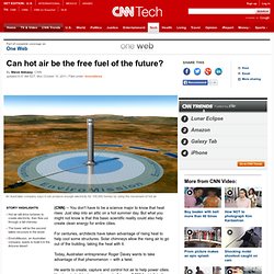Can hot air be the free fuel of the future?