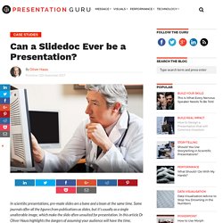 Can a slidedoc ever be a presentation?