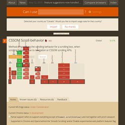 Can I use... Support tables for HTML5, CSS3, etc