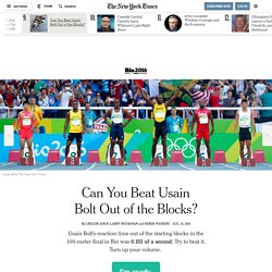 Can You Beat Usain Bolt Out of the Blocks?