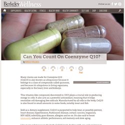 Can You Count On Coenzyme Q10?