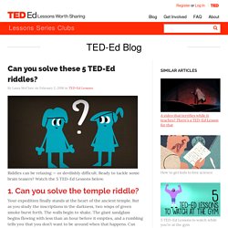 Can you solve these 5 TED-Ed riddles?