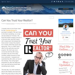 Can You Trust Your Realtor?