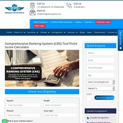 Canada CRS Points Calculator 2019-20