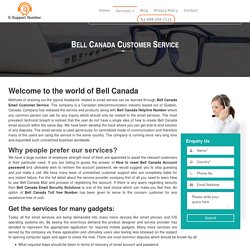 Bell Canada Customer Service Phone Number - 1-844-872-1206