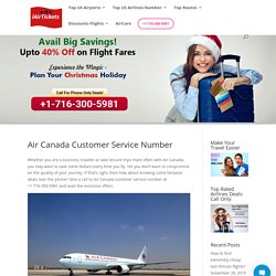 Air Canada Customer Service Number - Iairtickets