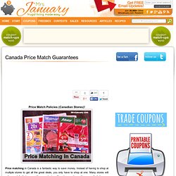 Price Match, Canadian Price Matching, How to Coupon, Canada.