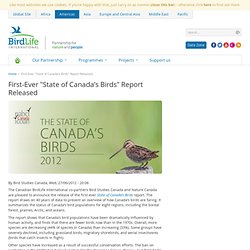 State of Canada's Birds Report