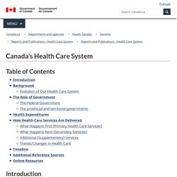 Canada's Health Care System
