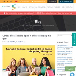 Canada sees a record spike in online shopping this year