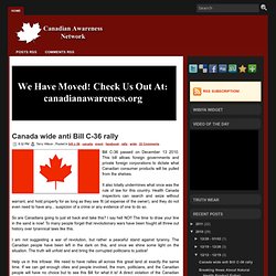 Canada wide anti Bill C-36 rally