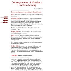 canadian content- consequences of northern uranium mining