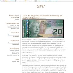 How To Buy Best Canadian Currency 20 Dollar Bill Easily - GPC