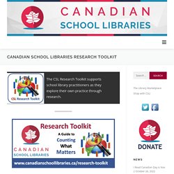 Canadian School Libraries Research Toolkit – Canadian School Libraries
