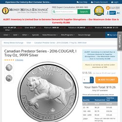 Buy 1 Oz Canadian Silver Cougar Coins, Predator Series RCM