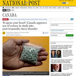 Ecstasy to be used in Canadian study into post-traumatic stress disorder