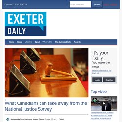 What Canadians can take away from the National Justice Survey