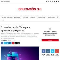 5 canales de YouTube para aprender a programar