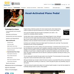 Head-Activated Piano Pedal