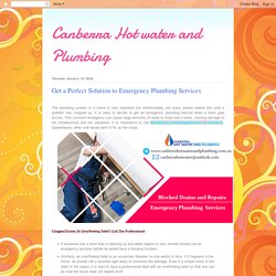 Get a Perfect Solution to Emergency Plumbing Services