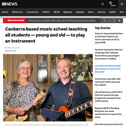 Canberra-based music school teaching all students — young and old — to play an instrument