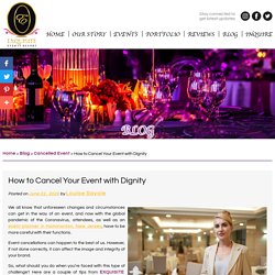 How to Cancel Your Event with Dignity