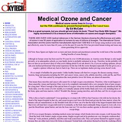 CANCER and OZONE