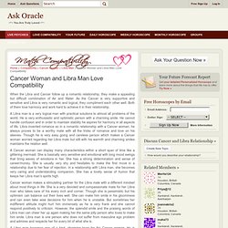 Cancer Woman and Libra Man Love Compatibility