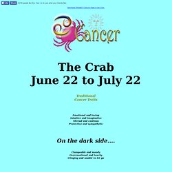 All about the sun sign Cancer in the Zodiac, complete information.