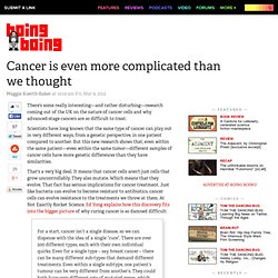 Cancer is even more complicated than we thought