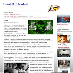 Lynas, Cancer and you « Hornbill Unleashed