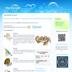 Cancer Horoscope du jour