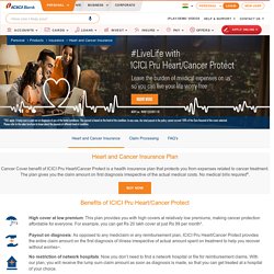 Heart & Cancer Insurance Policy Online In India - ICICI Bank