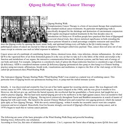 Cancer Qigong Therapy Healing