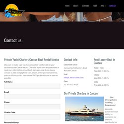 Cancun Private Yacht Charters