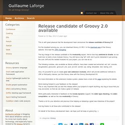 Release candidate of Groovy 2.0 available