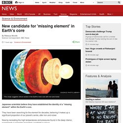 New candidate for 'missing element' in Earth's core