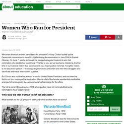 Women Candidates for President of the United States