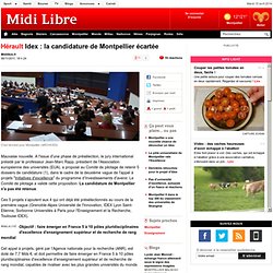 Idex : la candidature de Montpellier écartée