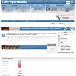 Essonne : les candidatures aux élections législatives de 2012