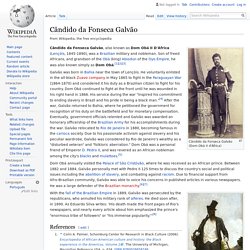 Cândido da Fonseca Galvão - Wikipedia