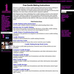 Free Candle Making Instructions Directory - StumbleUpon