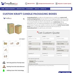 Custom Kraft Candle Packaging Boxes Wholesale