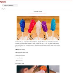 How to Make Rock Candy at Home Fast and Easy - Creative Packaging Ideas - Quora