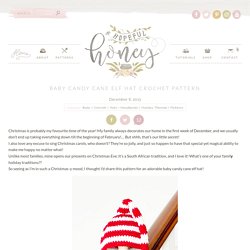 Baby Candy Cane Elf Hat Crochet Pattern - Hopeful Honey