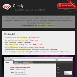Candy — a JavaScript-based multi-user chat client