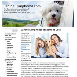 Canine Lymphoma Treatment Cost - Canine Lymphoma