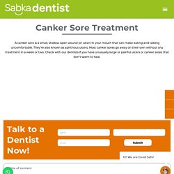 canker sore treatment