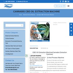 Cannabis CBD Oil Extraction Machine - Fluid Process Pro